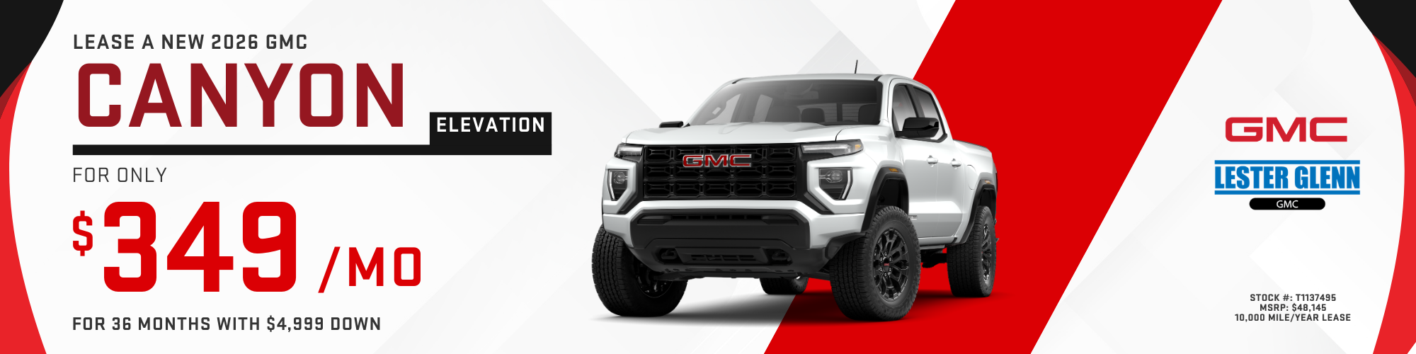GMC Canyon Special Offers