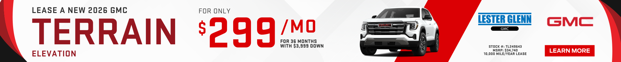 2026 GMC Terrain Specials